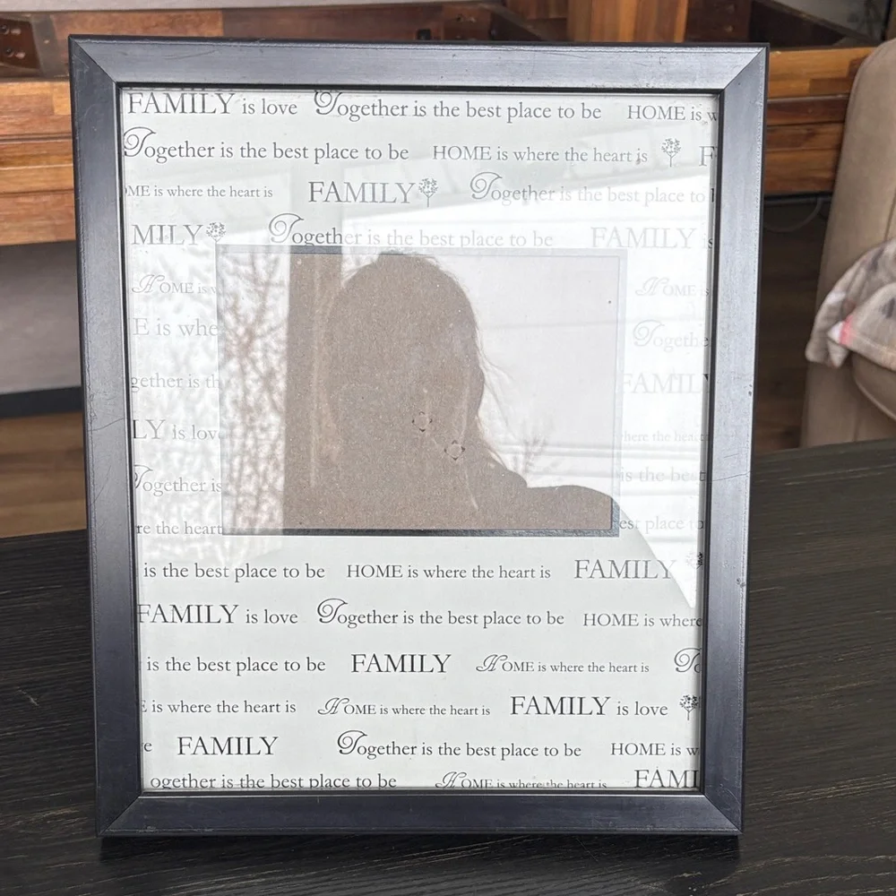 Elegant Black Family Picture Frame